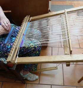 Tapestry Frame Loom with a Foot Treadle