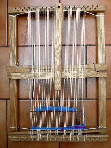 Tapestry Frame Loom with a Foot Treadle - Michael Crompton Tapestry Weaver